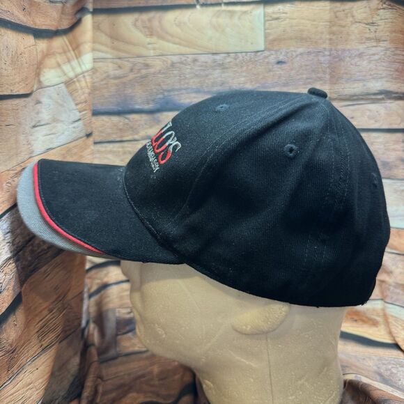 Abuelo's Mexican Food Embassy Black Red Adjustable Strapback Hat Cap Restaurant - Picture 4 of 7